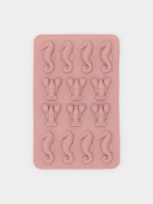 Форма для мармелада Доляна &laquo;Морской мир&raquo;, силикон, 22&times;14&times;1 см, 14 ячеек, МИКС