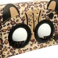 Музыкальная игрушка-сумочка "Котенок" звук, глазки моргают, леопард