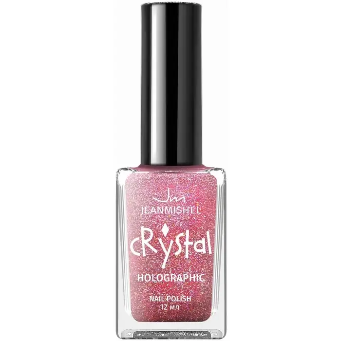 Лак для ногтей с эффектом голографии 3D частиц, JEANMISHEL, CRYSTAL, тон 712, 12 мл