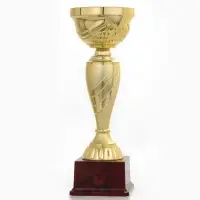 Кубок 120С, наградная фигура, золото, подставка пластик, 29.5&times;10&times;9.5 см