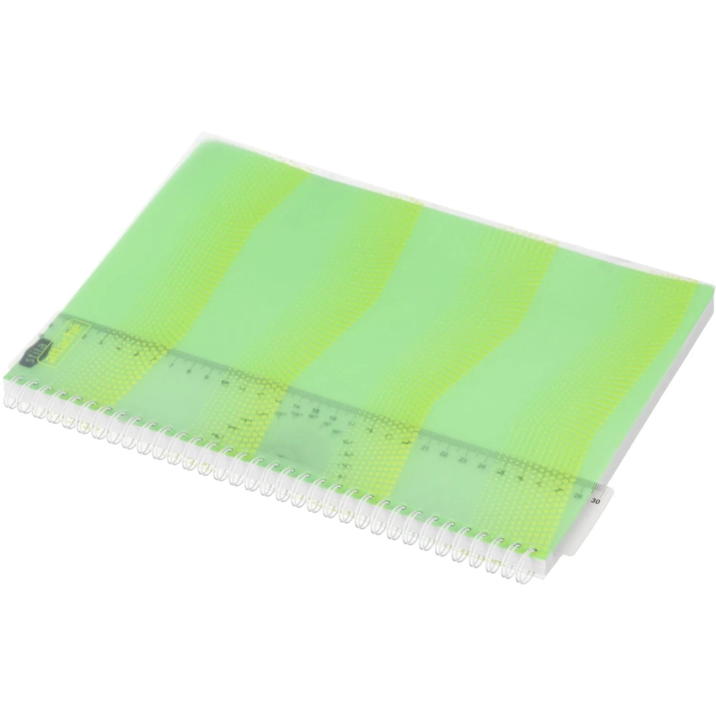 Бизнес-тетрадь WAVES А4 100л. ATTACHE клет,спир,пласт,заклад,цв.зеленый