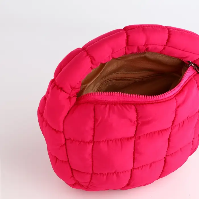 Сумка молодёжная на молнии, 23&times;4&times;15 см, розовая