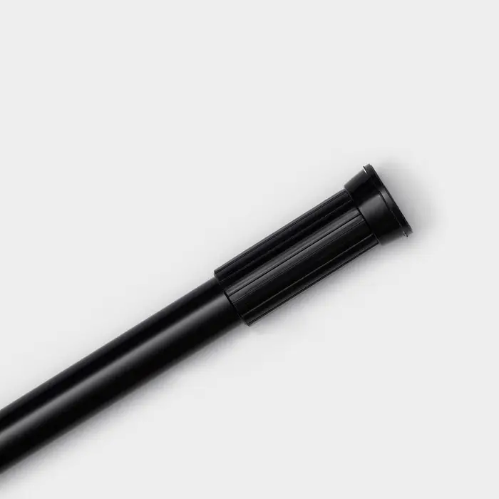 Карниз для ванной SAVANNA, телескопический, d заглушки = 3 см, d трубки = 2 см, 110-200 см, чёрный