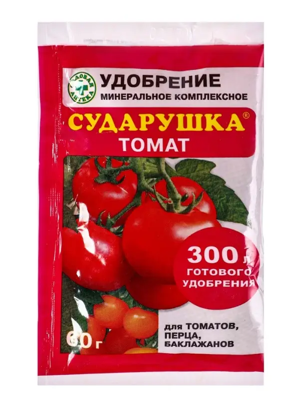 Удобрение водорастворимое минеральное "Сударушка А", томат, 60 г