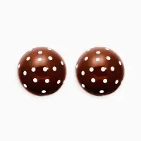 Серьги "Бусина" d=2см, в крапинку, цвет коричневый Серьги "Бусина" d=2см, в крапинку, цвет коричневый
