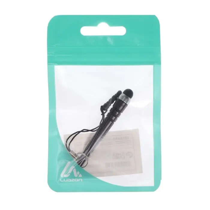 Стилус Luazon, «Капля», для планшета и телефона, 6 см, тепловой, с креплением, чёрный