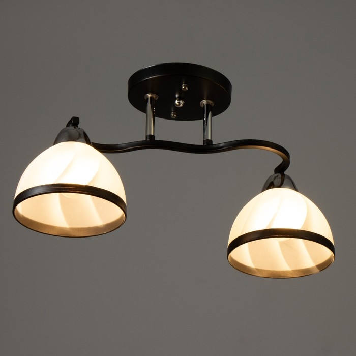 Люстра Люстра "Ариса" 2хЕ27 40Вт чёрный 46х15х22 см BayerLux