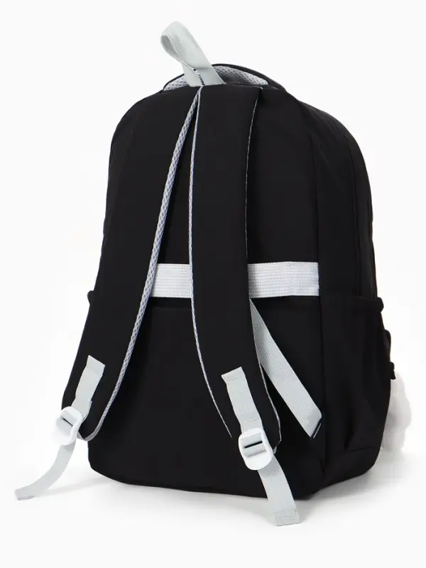 Рюкзак школьный &laquo;Зайчик&raquo;, однотонный, для девочки, 31&times;13&times;48 см, чёрный