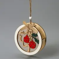 Ёлочная игрушка &laquo;Шар с веткой&raquo;, 10&times;10&times;2 см, от батареек, свечение тёплое белое