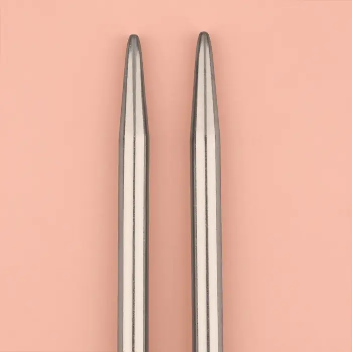 Спицы для вязания, прямые, d=5 мм, 35 см, 2 шт.