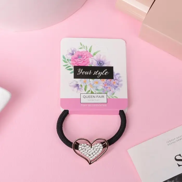 Резинка для волос Резинка для волос "Миранда" сердце, 5 см