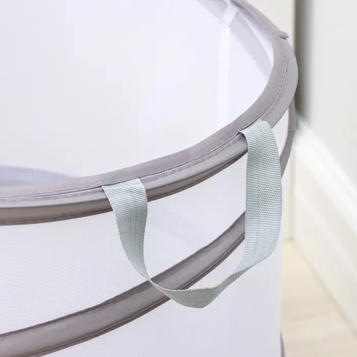 Корзина для белья складная Доляна, 35&times;35&times;43 см, серая