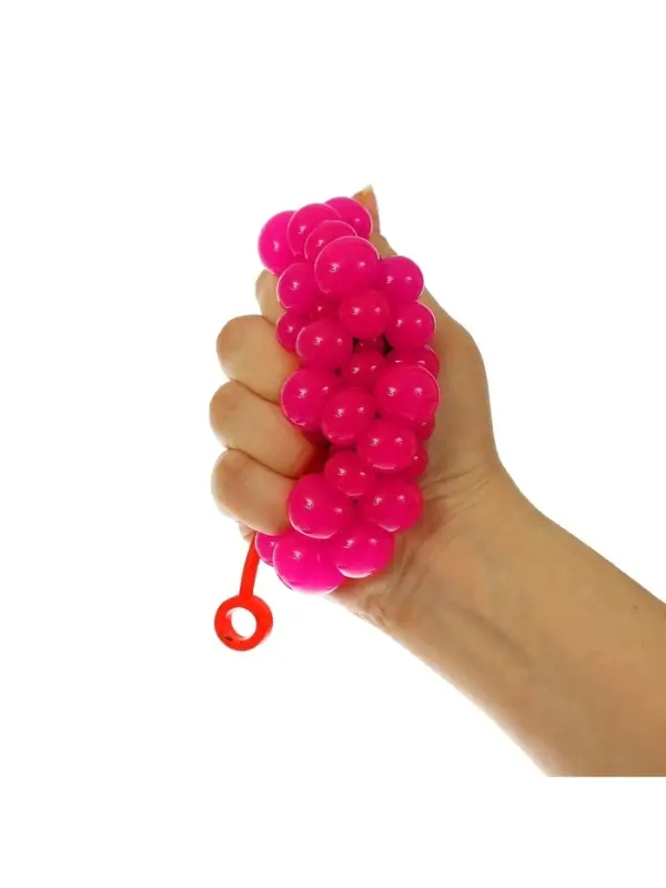 Антистресс игрушка, мялка в сетке, с хвостиком, МИКС