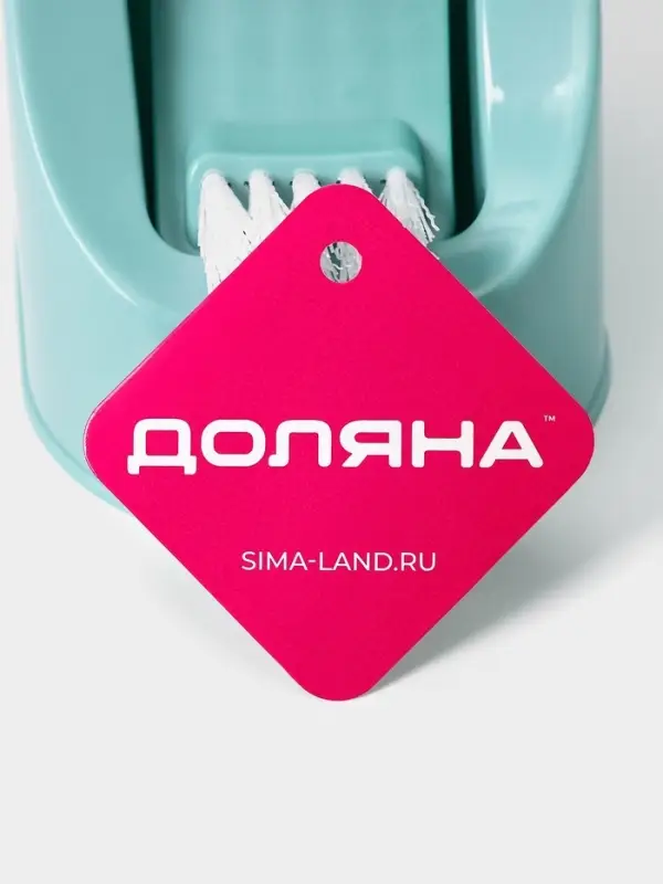 Ёршик для унитаза Доляна, 12&times;10.5&times;40.5 см, мятный
