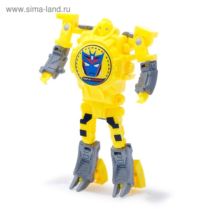 Робот «Часы», трансформируется, с индикацией времени, цвет жёлтый