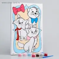 Картина по номерам для детей Друзья, 20&times;30 см, &laquo;Кошечка&raquo;