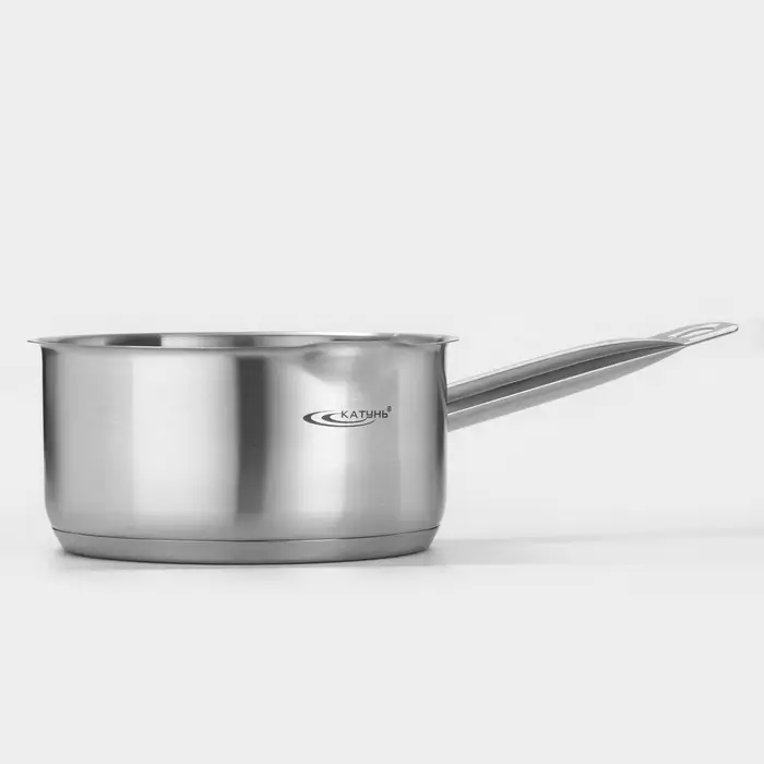 Ковш Катунь &laquo;Общепит&raquo;, 2.1 л, d=18 см, h=9 см, капсульное дно, индукция, нержавеющая сталь