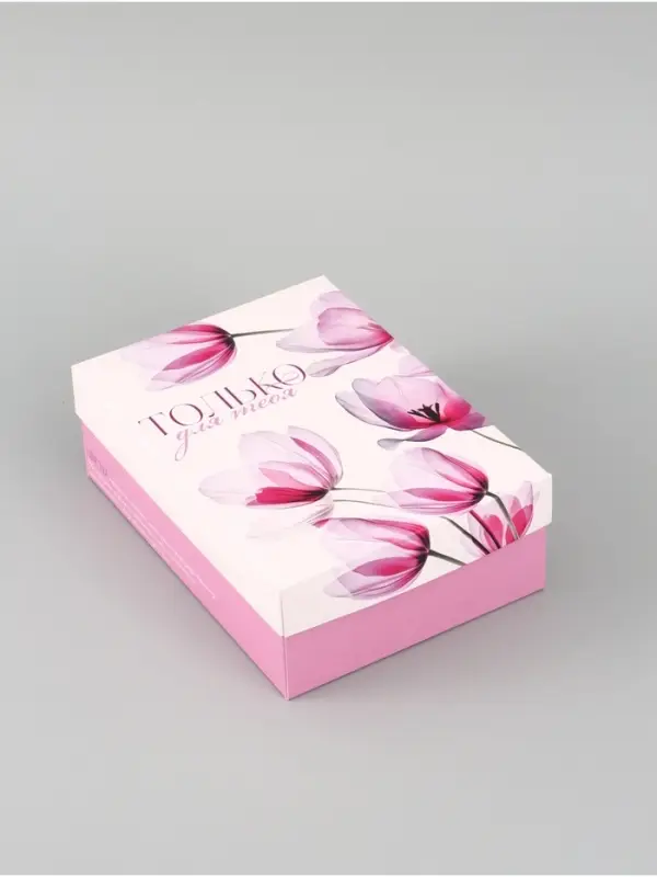 Коробка подарочная складная &laquo;Цветы&raquo;, 21&times;15&times;7 см