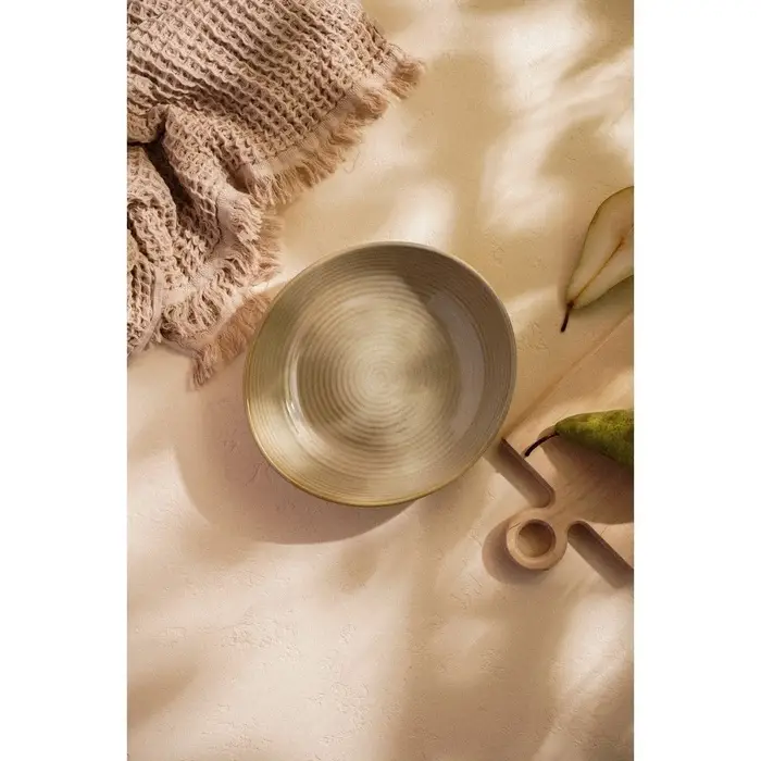 Тарелка глубокая SL Home &laquo;Песчаный бриз&raquo;, 1.3 л, 26&times;24&times;6 см, фарфор, бежевая