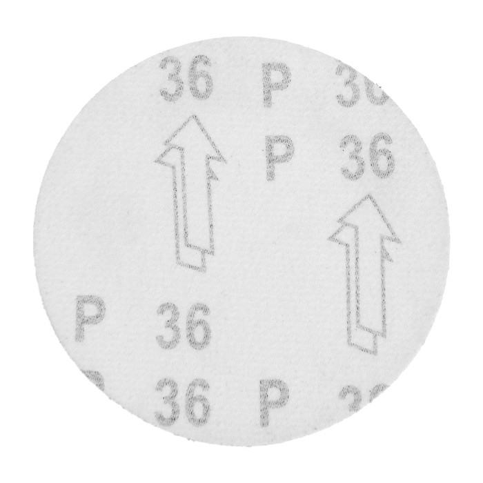 Круг абразивный шлифовальный под Круг абразивный шлифовальный под "липучку" ТУНДРА, 125 мм, Р36, 10 шт.