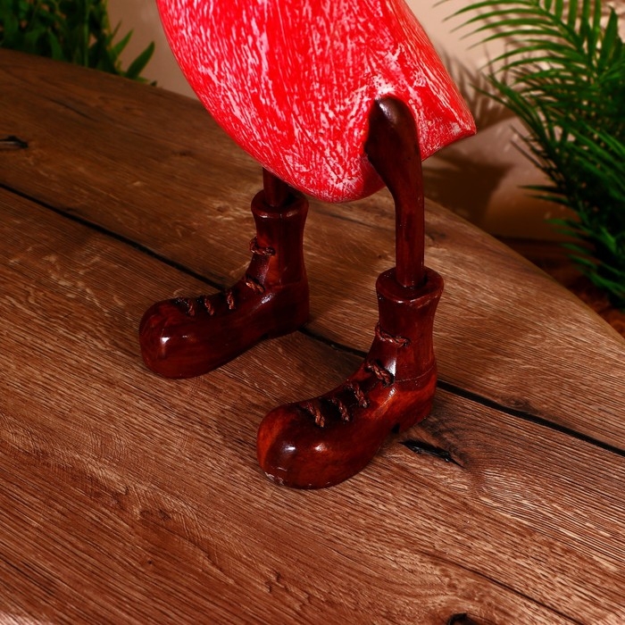 Сувенир "Утка в красном" дерево 45 см