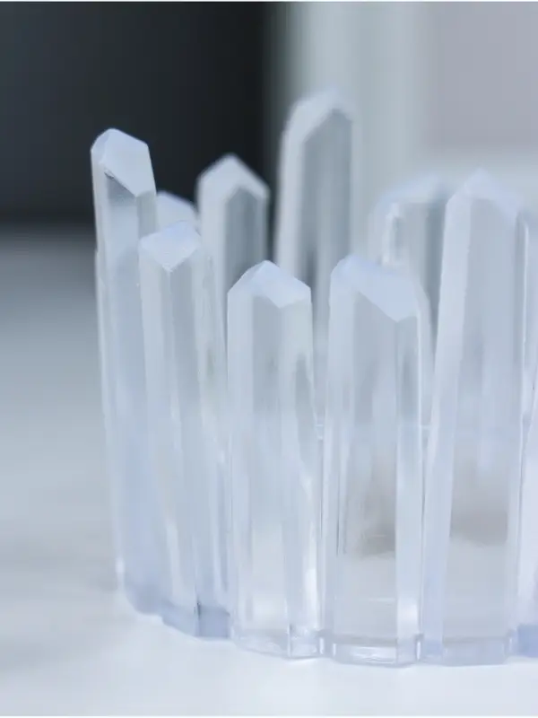 Светодиодная свеча LED - ночник RISALUX &laquo;Снежная королева&raquo;, от батареек 3&times;LR1130, прозрачный, 5.5&times;5.5&times;5 см