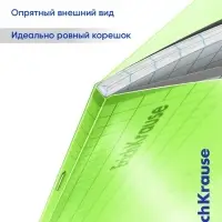 Тетрадь 24 листа, ErichKrause &laquo;Классика CoverPro Neon&raquo;, в клетку, пластиковая обложка, блок офсет, 100% белизна, зелёная
