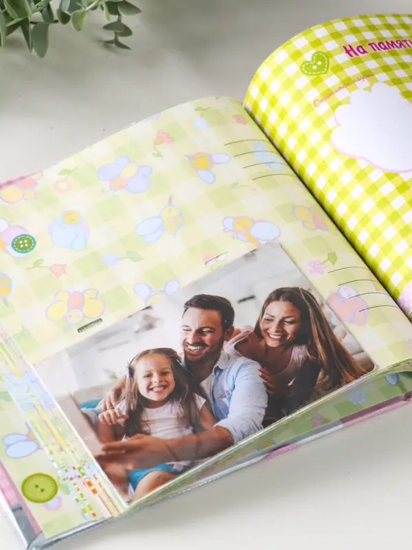 Фотоальбом-анкета, розовый