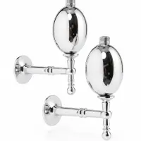 Крючок - держатель для штор CAPPIO KS050, алюминий, цвет хром, 2 шт.