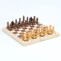Настольные игры 3 в 1: шахматы, шашки, нарды, деревянные, большие, 29&times;29 см