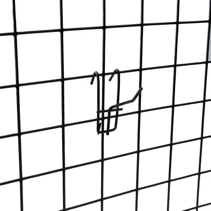 Крючок на сетку одинарный, d=3мм, L=5 см, цвет чёрный Крючок на сетку одинарный, d=3мм, L=5 см, цвет чёрный