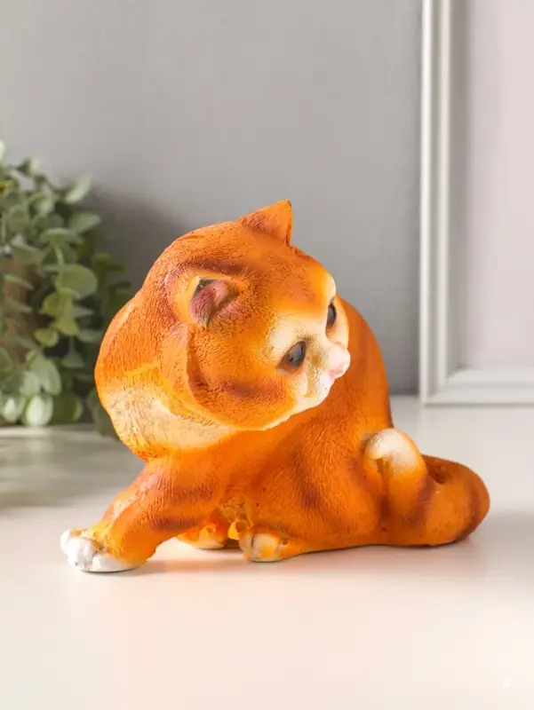 Копилка полистоун "Котик" высота 16 см