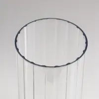 Ваза для цветов &laquo;Венера&raquo;, 19.5&times;9.5 см, полосы, пластик, прозрачная