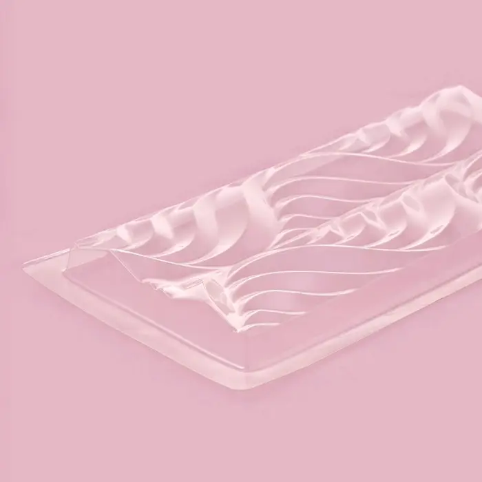 Форма для шоколада «Перья», пластик, 20,5×10,5×1,5 см, прозрачная