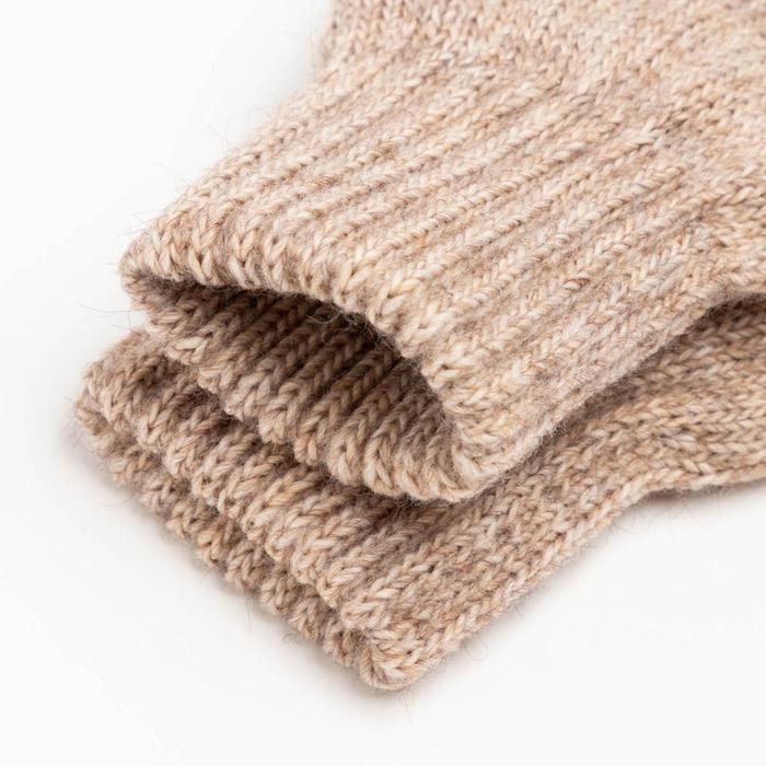 Варежки двойные детские, цвет бежевый, размер 14 (6-9 лет) Варежки двойные детские, цвет бежевый, размер 14 (6-9 лет)