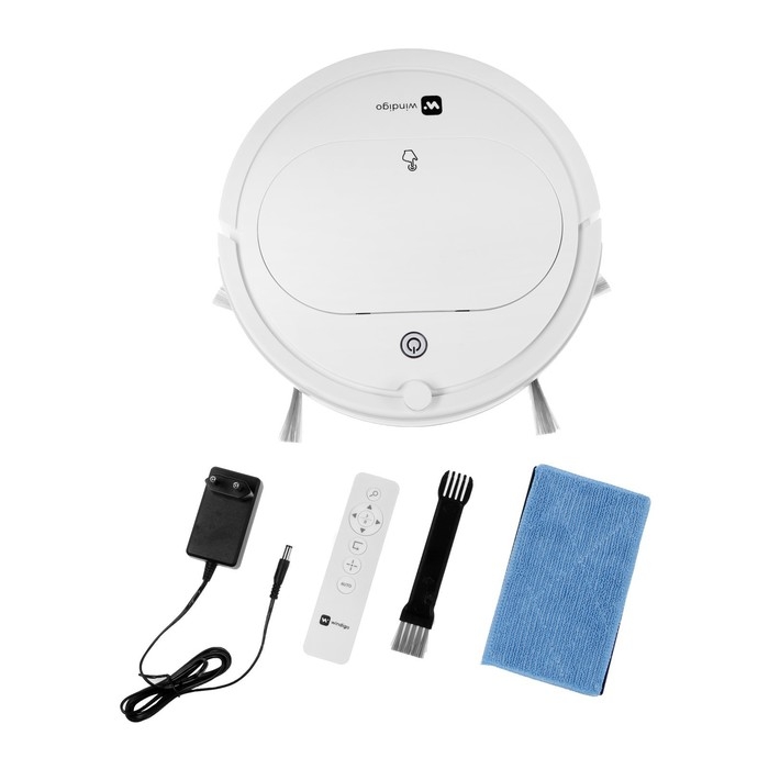 Робот-пылесос Windigo WRV-501, 18 Вт, сухая уборка, 0.2 л, белый