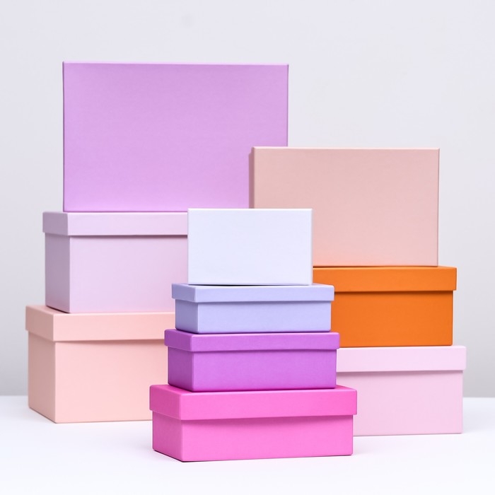 Набор коробок 10 в 1 «Палитра мечты», 32.5 × 20 × 12.5 - 12×7×4 см Набор коробок 10 в 1 «Палитра мечты», 32.5 × 20 × 12.5 - 12×7×4 см