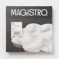 Менажница Magistro &laquo;Сердца Бланш&raquo;, d=30 см, 4 ячейки, фарфор, белая