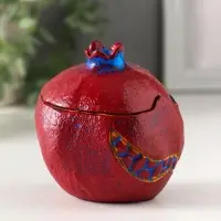 Шкатулка "Гранат" 9х8,5х8 см, синий Шкатулка "Гранат" 9х8,5х8 см, синий