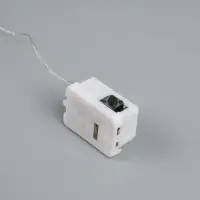 Набор гирлянд &laquo;Нить&raquo; 1 м роса, IP20, серебристая нить, 10 LED, свечение тёплое белое, 3 режима, батарейки AG13&times;3 (в комплекте), 5 шт.