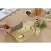 Нож для фигурной резки Доляна, 27&times;6 см, нержавеющая сталь, бежевый