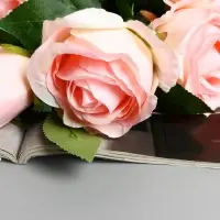 Цветы искусственные &laquo;Роза Триза&raquo;, d=7 см, h=50 см, розовые
