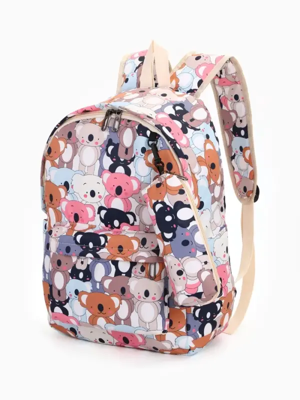 Рюкзак школьный &laquo;Коалы&raquo;, с пеналом, 29&times;12&times;41 см, разноцветный