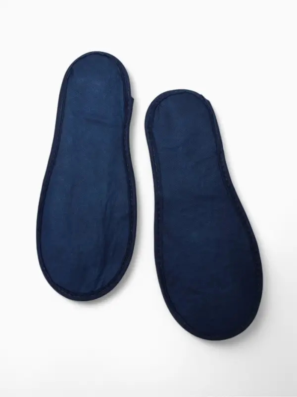 Тапочки одноразовые,  Тапочки одноразовые, "Эконом ПВХ", антискользящие, подошва 3 мм, синие