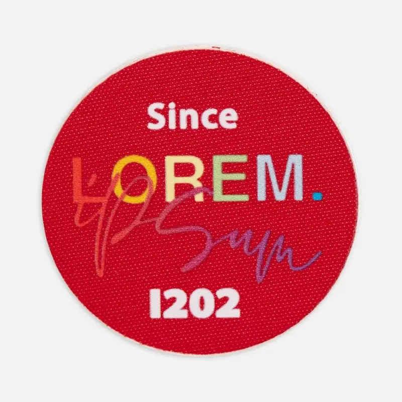 Наклейка тканевая Lunga Round, M, красная Наклейка тканевая Lunga Round, M, красная