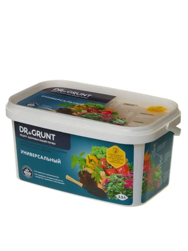 Удобрение минеральное универсальное, Dr.Grunt, ведро, 3.3 л