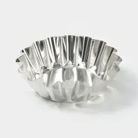 Форма для выпечки классическая, d=17.6 см, h=5.6 см, высокая, жесть, серебристая