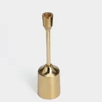 Подсвечник &laquo;Доблесть&raquo;, 8&times;8&times;30 см, золотой алюминий