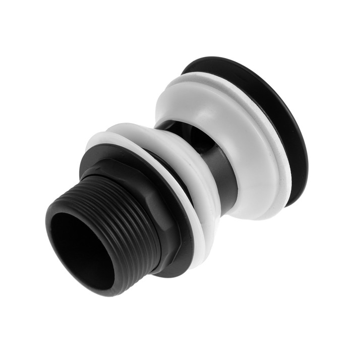 Донный клапан ZEIN engr, большая кнопка, с переливом, нержавеющая сталь, черный Донный клапан ZEIN engr, большая кнопка, с переливом, нержавеющая сталь, черный