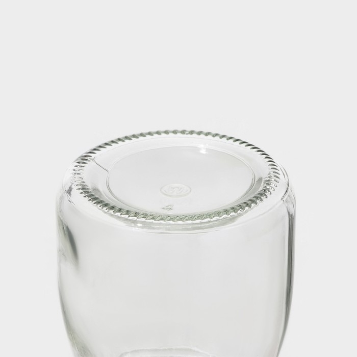 Банка стеклянная для хранения сыпучих продуктов Доляна «Парфе», 200 мл, 7×8,5 см, с пробковой крышкой